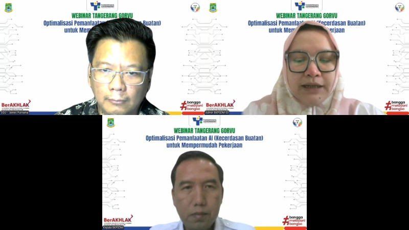 Tangerang Government University Gelar Webinar Tentang Pemanfaatan AI untuk Mempermudah Pekerjaan ASN