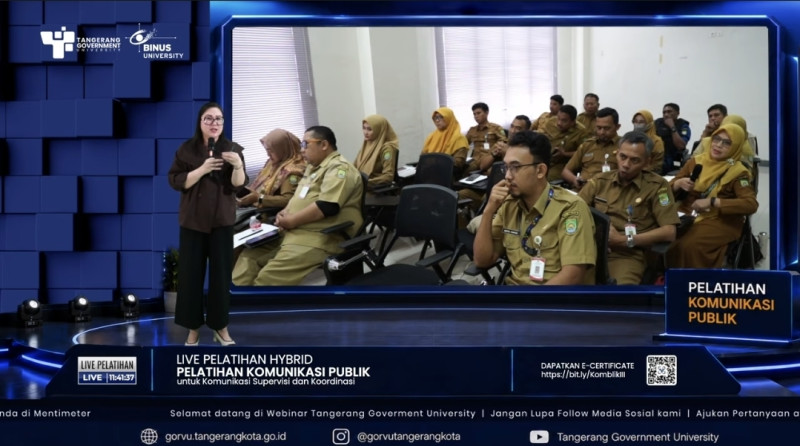 BKPSDM Kota Tangerang Gelar Pelatihan Komunikasi Publik Hybrid Pertama, Jangkau Ribuan ASN